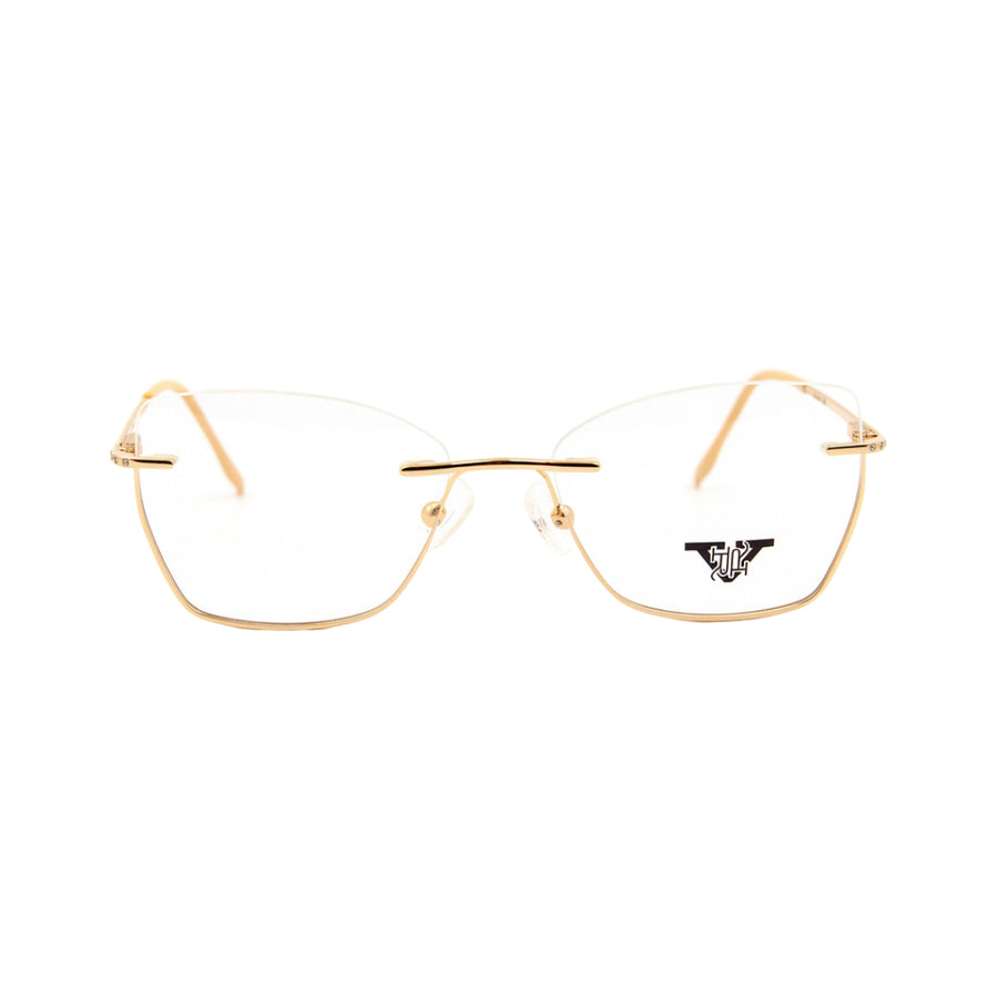 VANROSSI Rimless Gold Optical Frame