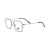 VANROSSI Silver & Black Geometric Optical Frame