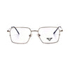 VANROSSI Silver & Black Geometric Optical Frame