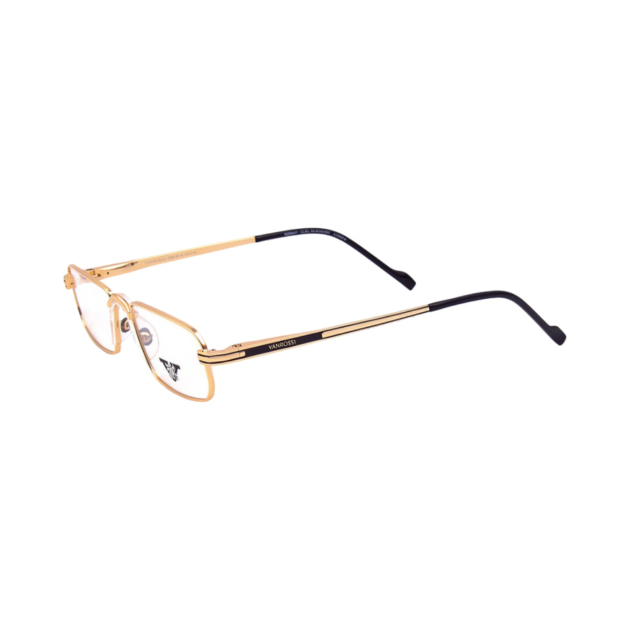 VANROSSI Gold Browline Optical Frame
