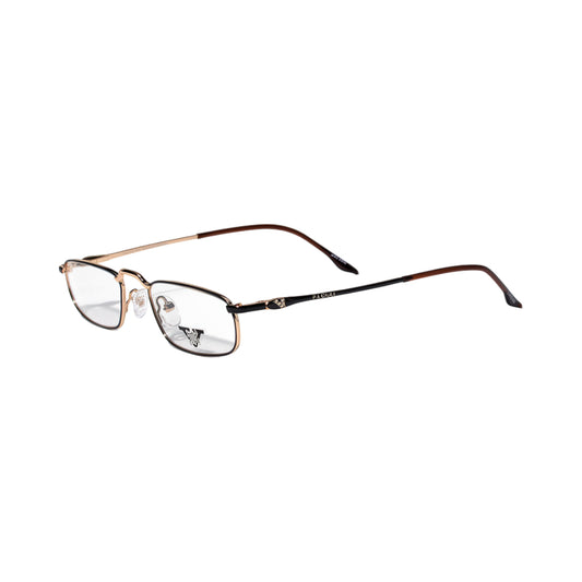 VANROSSI Black & Gold Rectangular Optical Frame