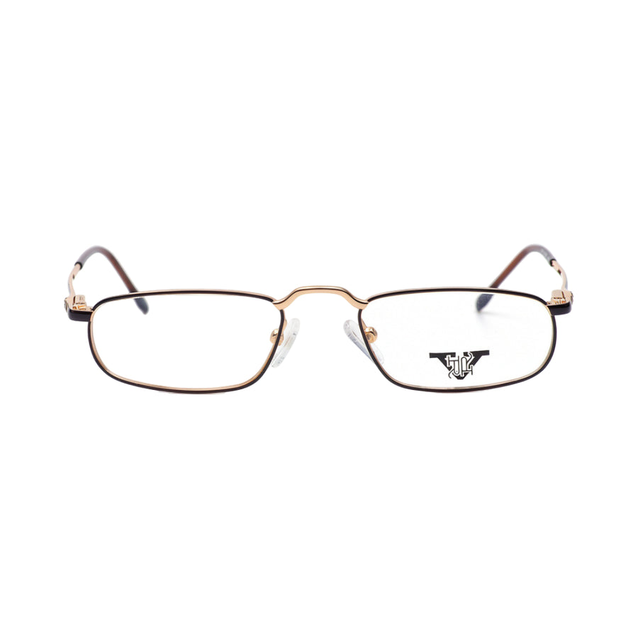 VANROSSI Black & Gold Rectangular Optical Frame