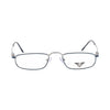 VANROSSI Silver Rectangular Optical Frame