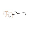 VANROSSI Gold & Black Squre Metal Eyeglasses Frame