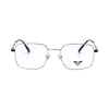 VANROSSI Silver & Black Square Optical Frame For Men