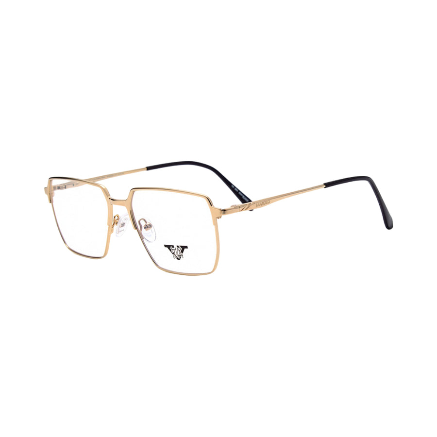 VANROSSI Gold Square Optical Frame for Men