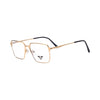VANROSSI Gold Square Optical Frame for Men