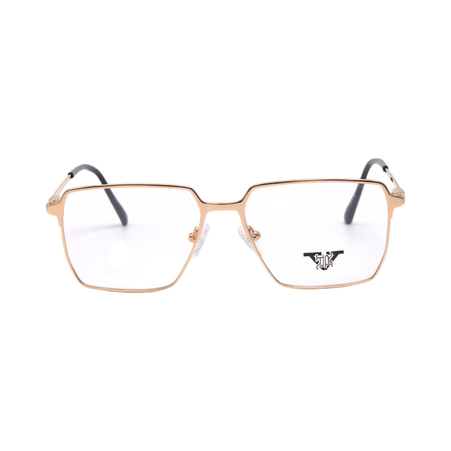VANROSSI Gold Square Optical Frame for Men