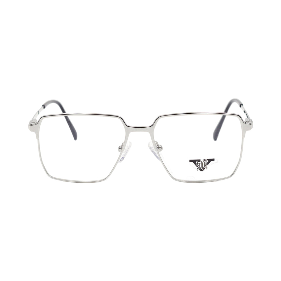 VANROSSI Silver Square Optical Frame for Men