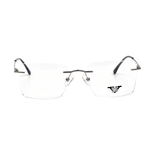 VANROSSI Frameless Silver Optical Frame