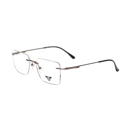 VANROSSI Frameless Silver Optical Frame