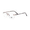 VANROSSI Frameless Bronze Optical Frame