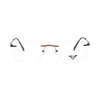 VANROSSI Frameless Bronze Optical Frame