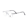 VANROSSI Frameless Dark Silver Optical Frame