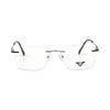 VANROSSI Frameless Dark Silver Optical Frame