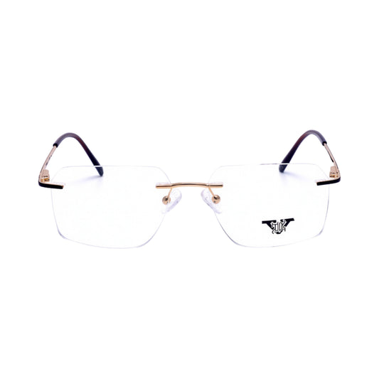 VANROSSI Frameless Black & Gold Optical Frame
