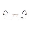 VANROSSI Frameless Black & Gold Optical Frame