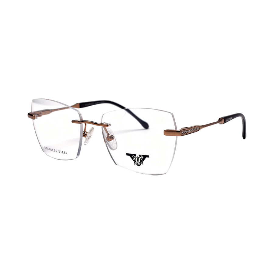 VANROSSI Frameless Bronze Optical Frame