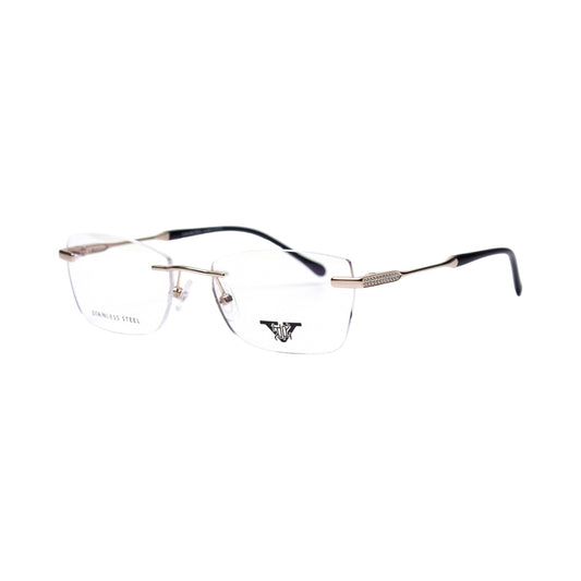 VANROSSI Frameless Gold Optical Frame
