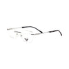 VANROSSI Silver Frameless Eyeglass Frame