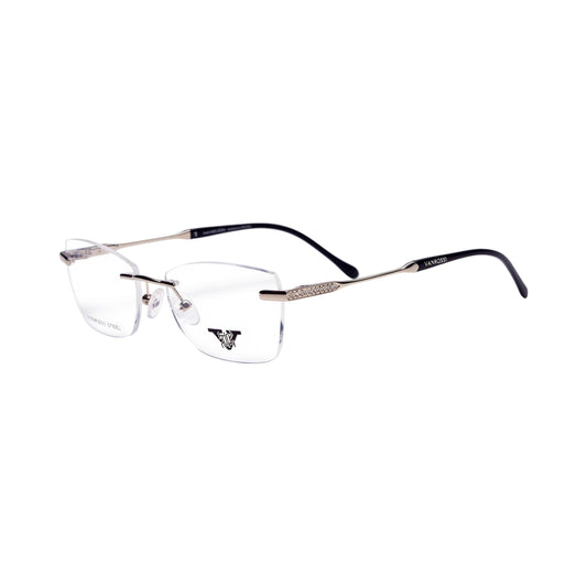 VANROSSI Women's Gold Frameless Eyeglass Frame