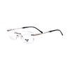 VANROSSI Women's Gold Frameless Eyeglass Frame