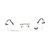 VANROSSI Women's Gold Frameless Eyeglass Frame