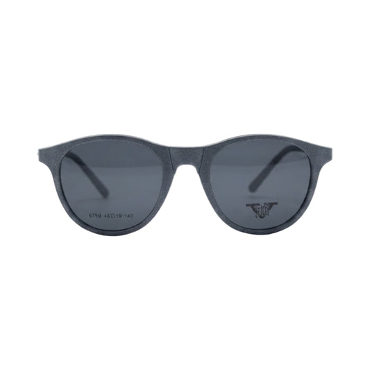 VANROSSI Royal Blue Round Clip-On Optical Glasses