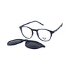 VANROSSI Royal Blue Round Clip-On Optical Glasses