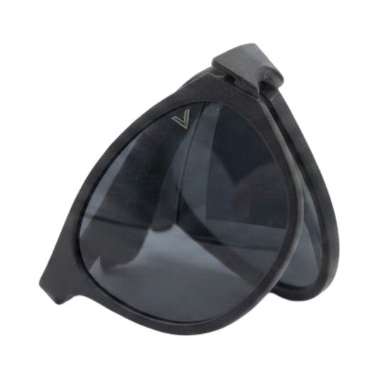 VANROSSI Black Round Clip-On Eyeglasses