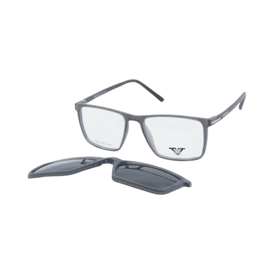 VANROSSI Rectangular Clip-On Optical Glasses