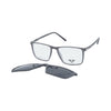 VANROSSI Rectangular Clip-On Optical Glasses