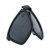 VANROSSI Black Rectangular Clip-On Eyeglasses