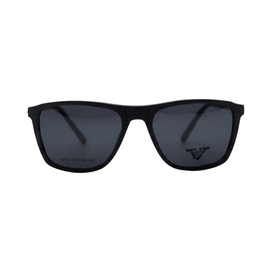 VANROSSI Grey Rectangular Clip-On Eyeglasses