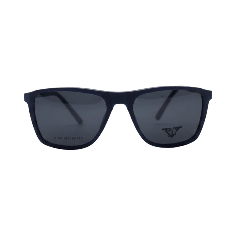 VANROSSI Royal Blue Rectangular Clip-On Eyeglasses