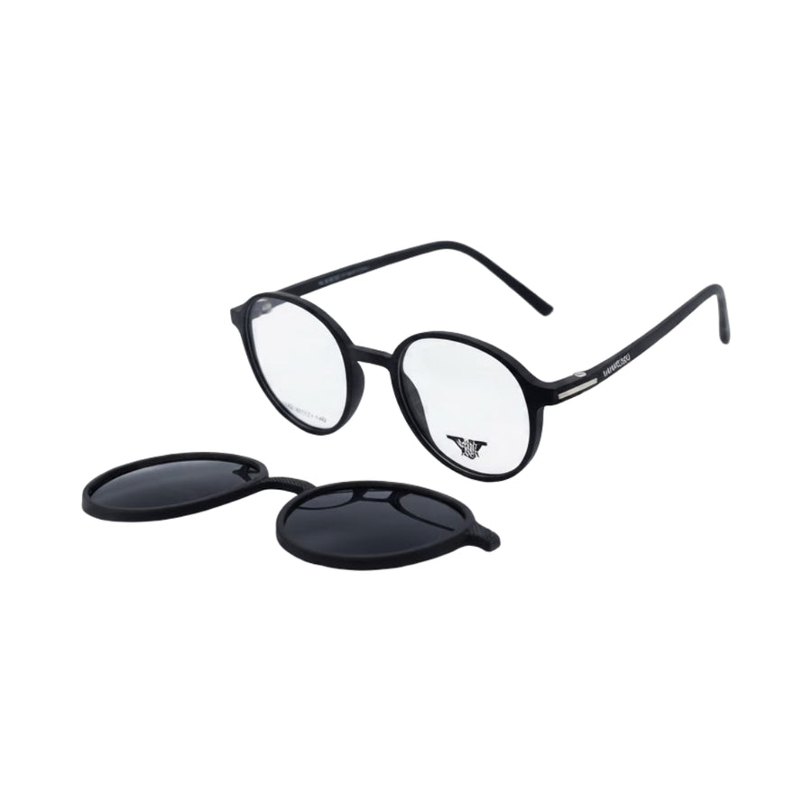 VANROSSI Round Clip-On Eyeglasses