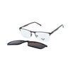 VANROSSI Half-Rim Rectangular Clip-On Optical Glasses