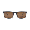 VANROSSI Half-Rim Rectangular Clip-On Optical Glasses