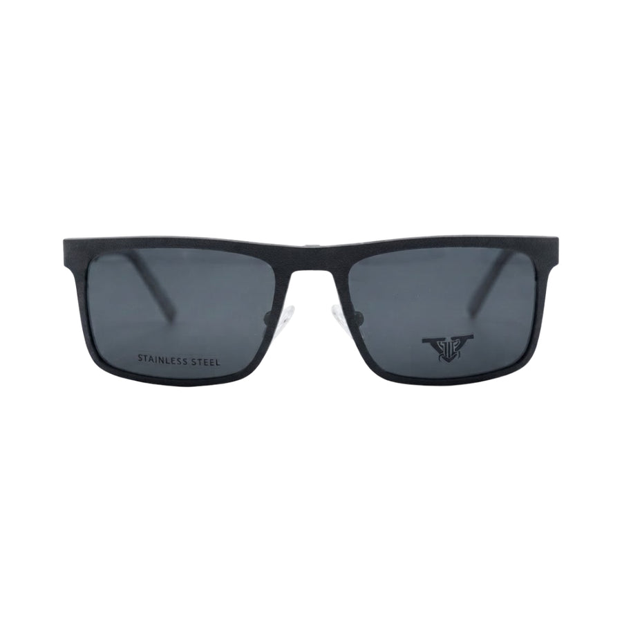 VANROSSI Half-Rim Rectangular Clip-On Optical Glasses