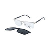VANROSSI Half-Rim Rectangular Clip-On Optical Glasses
