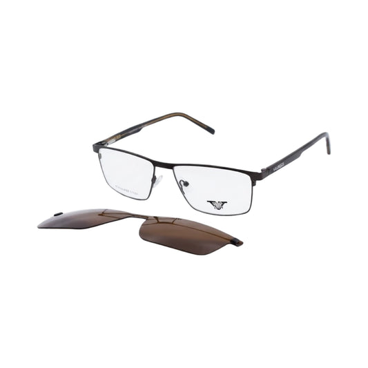 VANROSSI Rectangular Clip-On Optical Glasses