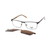 VANROSSI Rectangular Clip-On Optical Glasses