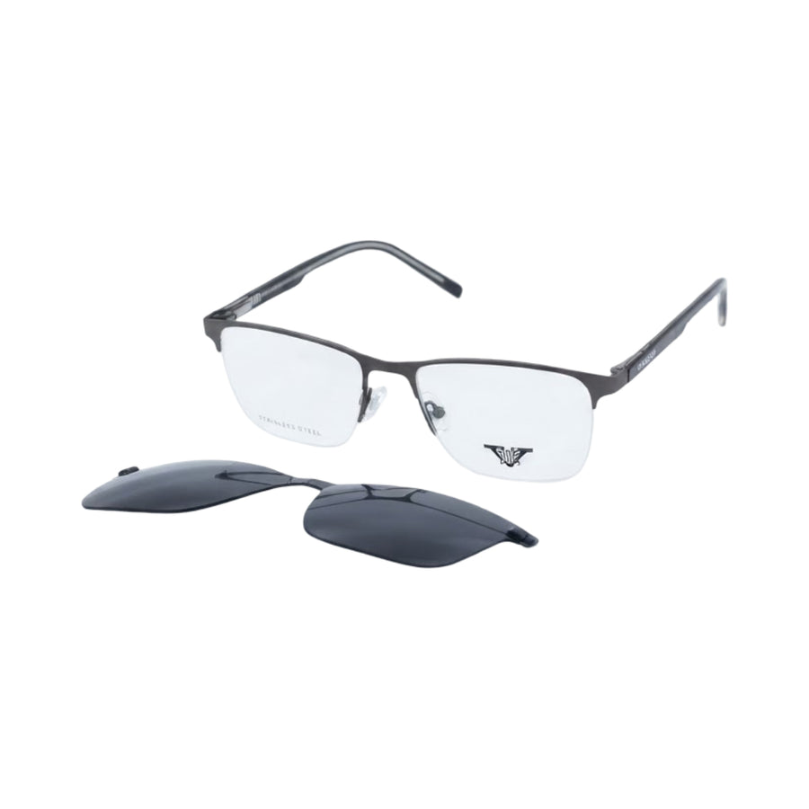 VANROSSI Rectangular Clip-On Optical Glasses