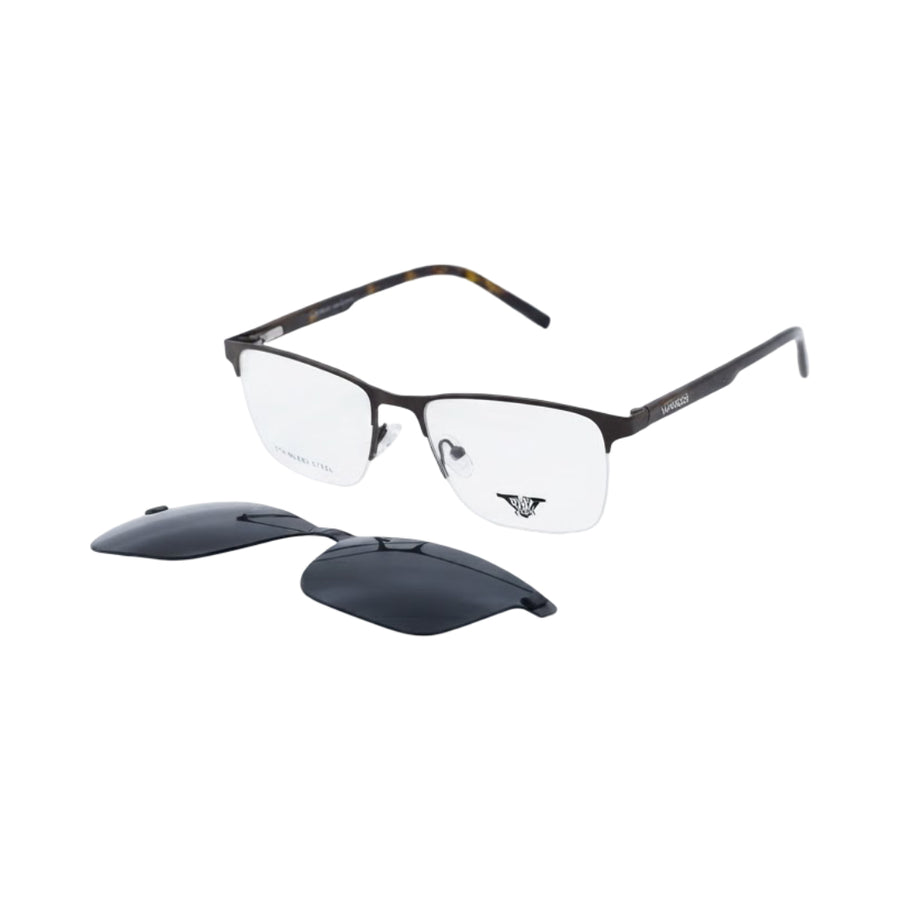 VANROSSI Rectangular Clip-On Optical Glasses
