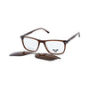 VANROSSI Rectangular Clip-On Optical Glasses