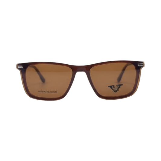 VANROSSI Rectangular Clip-On Optical Glasses
