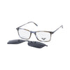 VANROSSI Rectangle Clip-On Optical Glasses