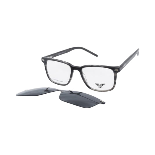 VANROSSI Rectangular Clip-On Optical Glasses