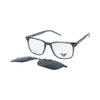 VANROSSI Rectangle Clip-On Optical Glasses