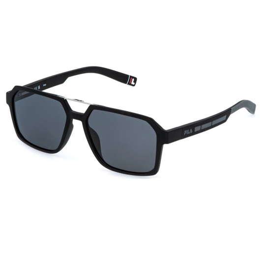FILA Men’s Black Double-Bridge Sunglasses